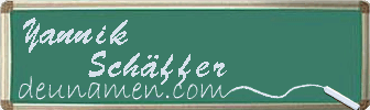 Yannik Schäffer Visitenkarte